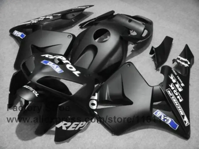 Injection Molding for HONDA CBR600RR fairings kit 2005 2006 CBR 600 RR 05 06 matte black repsol fairing