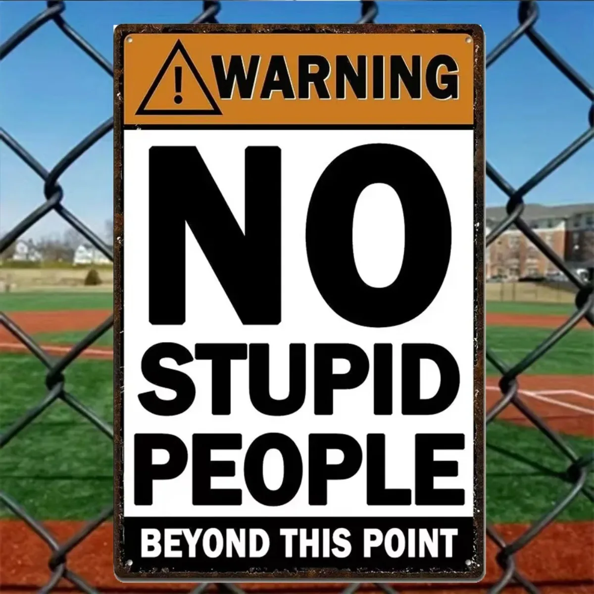 Retro Warning Metal Tin Signs 