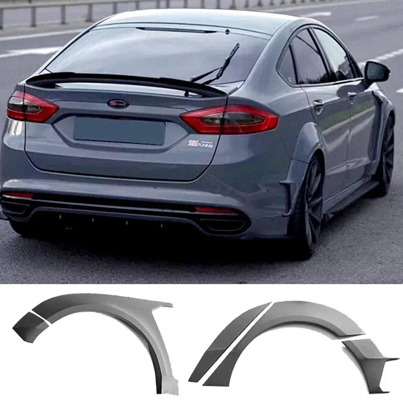 New! Fender Flares Wheel Brow Protector Plate Spoiler Wing Body Kit Wide For Ford Mondeo Fusion 2013 - 2019