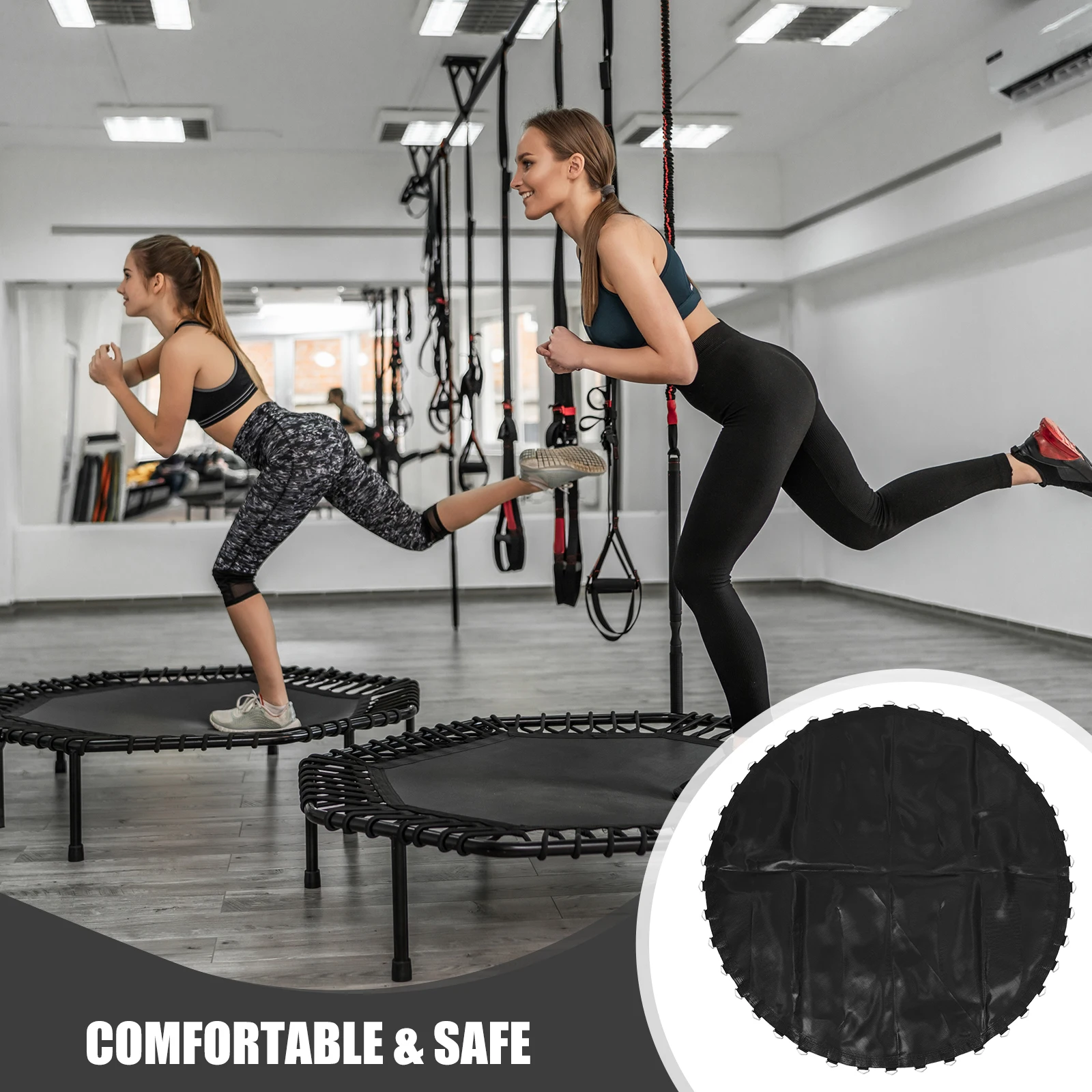 

Replacement Elastic Mesh Jumping Mat Durable Comfortable Replacement For Trampoline Outdoor Household Use Practical Jumping