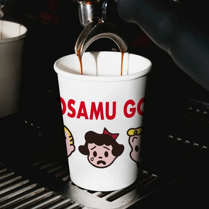 200PCS Customized Disposable Coffee Tea Paper Cups For Gatherings