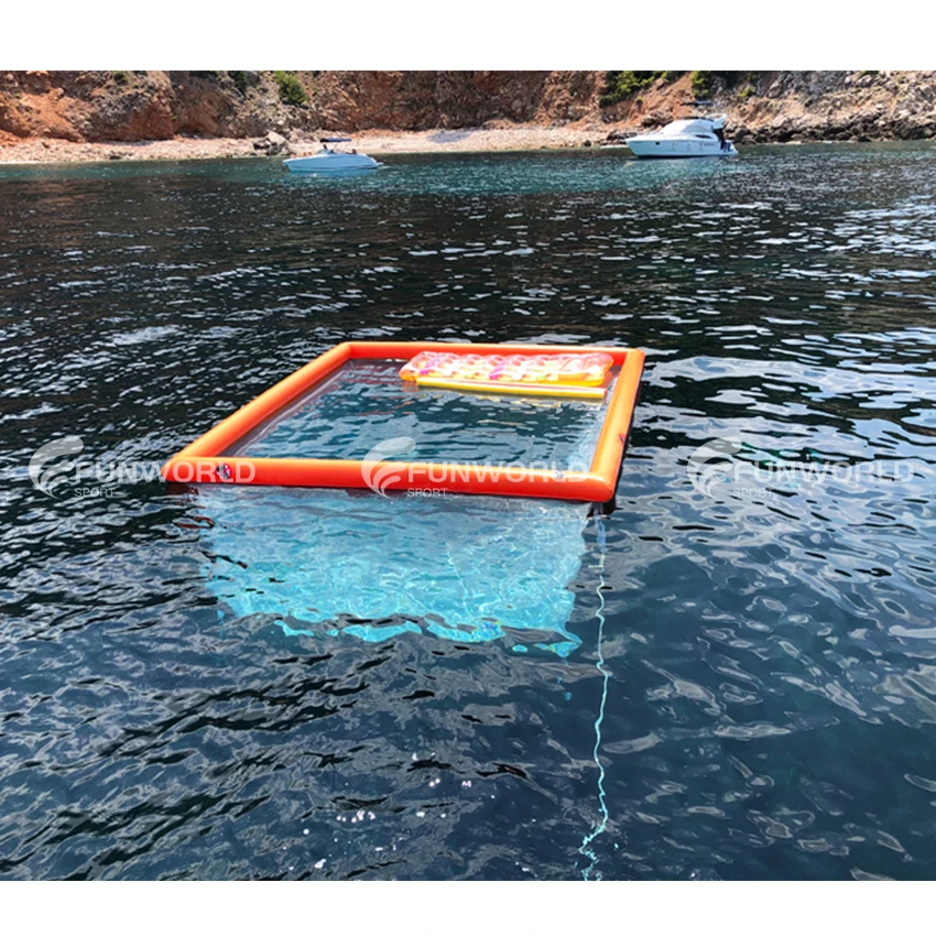 

Excellent Quality Inflatable Ocean Pool PVC Inflatable Sea Pool Inflatable Portable Fully Netted Pool Safe for Yacht Swimming