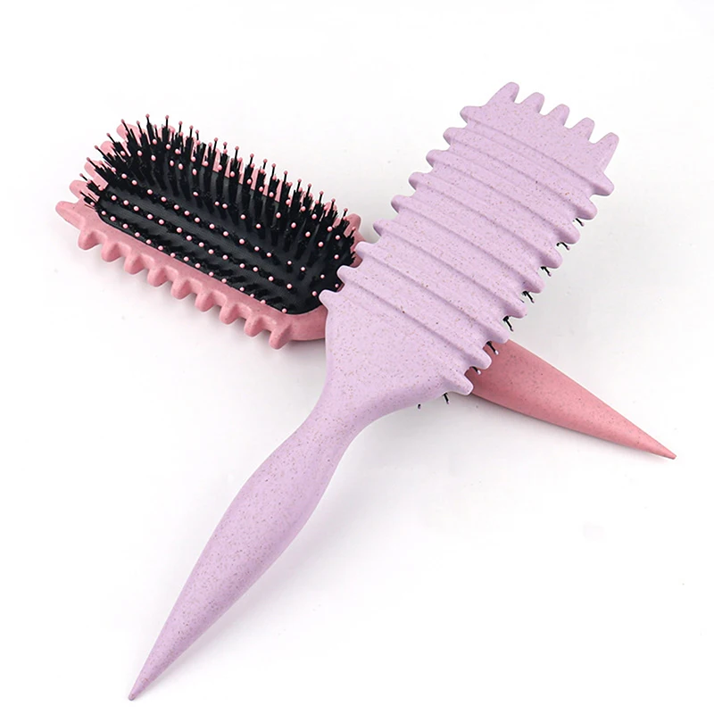 Curls Define Styling Brush Boar Bristle Detangling Hair Brush Tangled Hair Comb Shaping Defining Curls Barber Salon Styling Tool