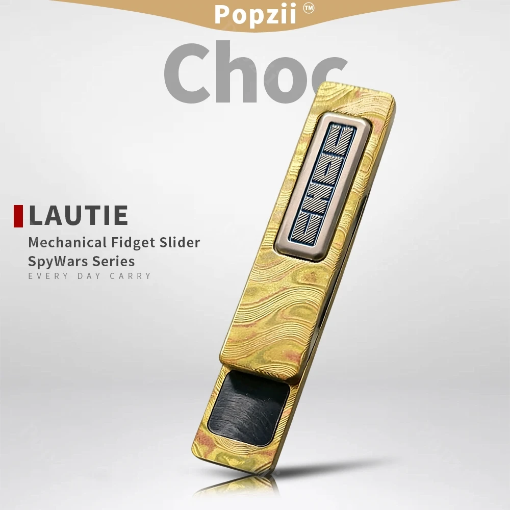 

Металлический механический слайдер LAUTIE Choc EDC Mokume Up And Down Shell DIY: антистрессовая игрушка для снятия напряжения