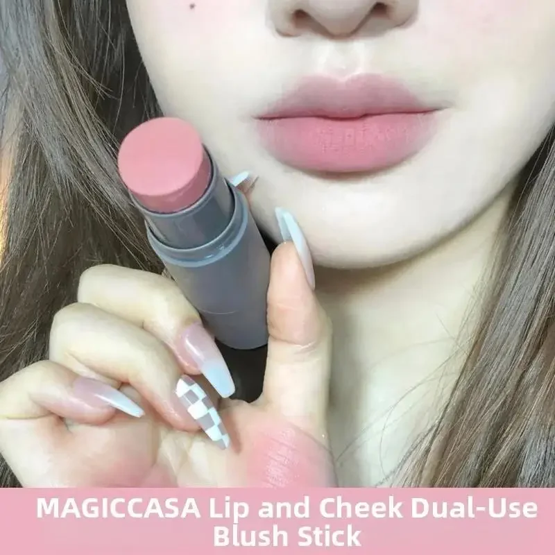 أحمر خدود كريمي أحادي اللون، إسفنجة مزدوجة الأطراف، طبيعية تدوم طويلاً، تفتيح الوجه، مكياج تجميلي #2