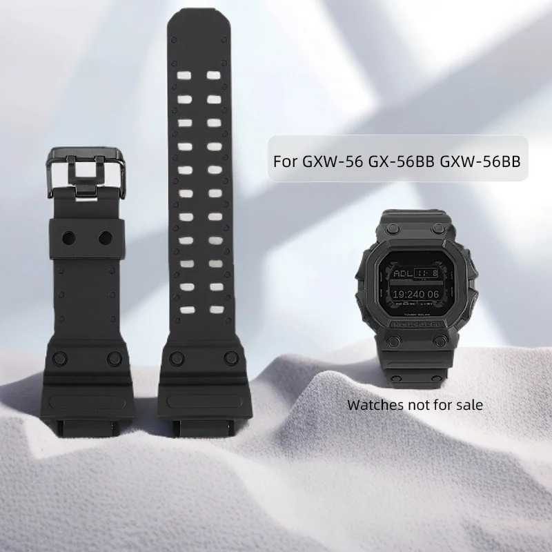 

Breathable silicone strap bracelet for Casio G MASTER series gxw56 GXW-56 GX-56BB GXW-56BB gx56 watch strap men's watch band