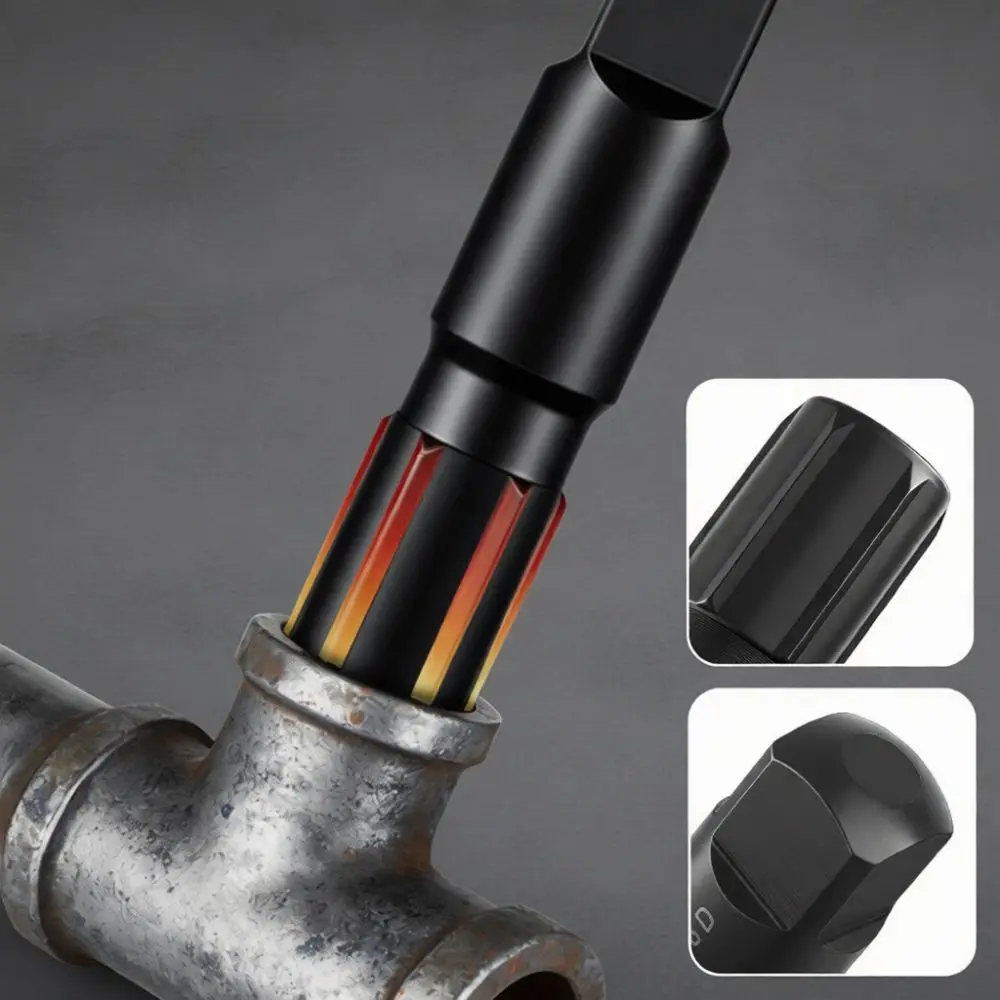 Professional Plumbing Tool Set Pipe Thread Repair Chrome Molybdenum Steel Screw Extractor Damaged Bolt Remover