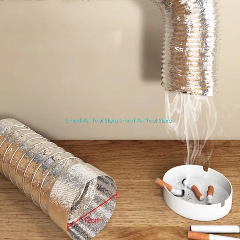 E1PB 4.7 "축 방향 배기 팬, 2600rpm 120mm DC12V 에어 배기 연기 연기 추출기 팬 키트 납땜