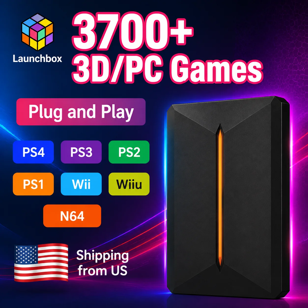 Gaming Console Os - Игровой жесткий диск Launchbox 500 ГБ