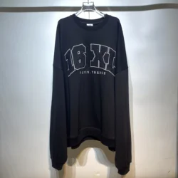 New Luxury PARIS.FRANCE 16XL Embroidery Pullover Hoodies Hoody hooded Sweatshirts velvet Cotton Thick Fleece Big Size #679