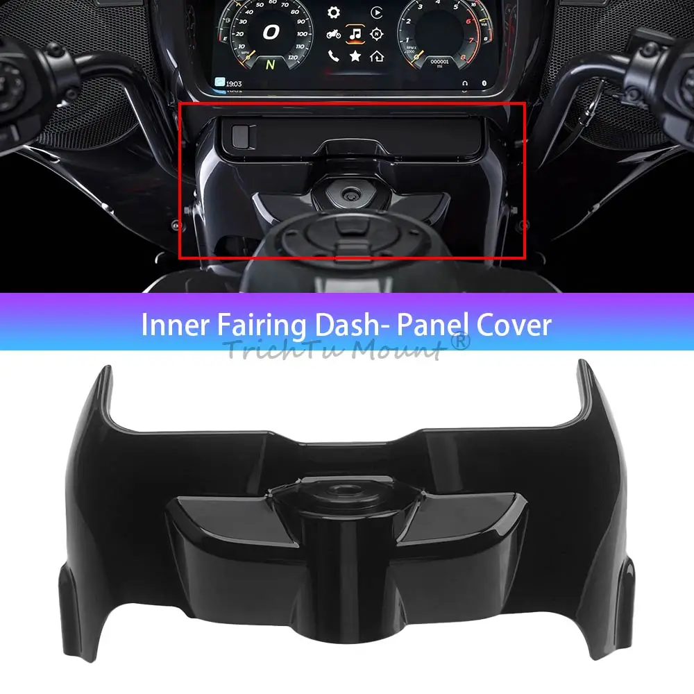 

Motorcycle ABS Inner Fairing Dash Panel Cover Trim Switch Console Cap For Harley Touring Street Glide FLHXSE FLHX FLHXU 2023+