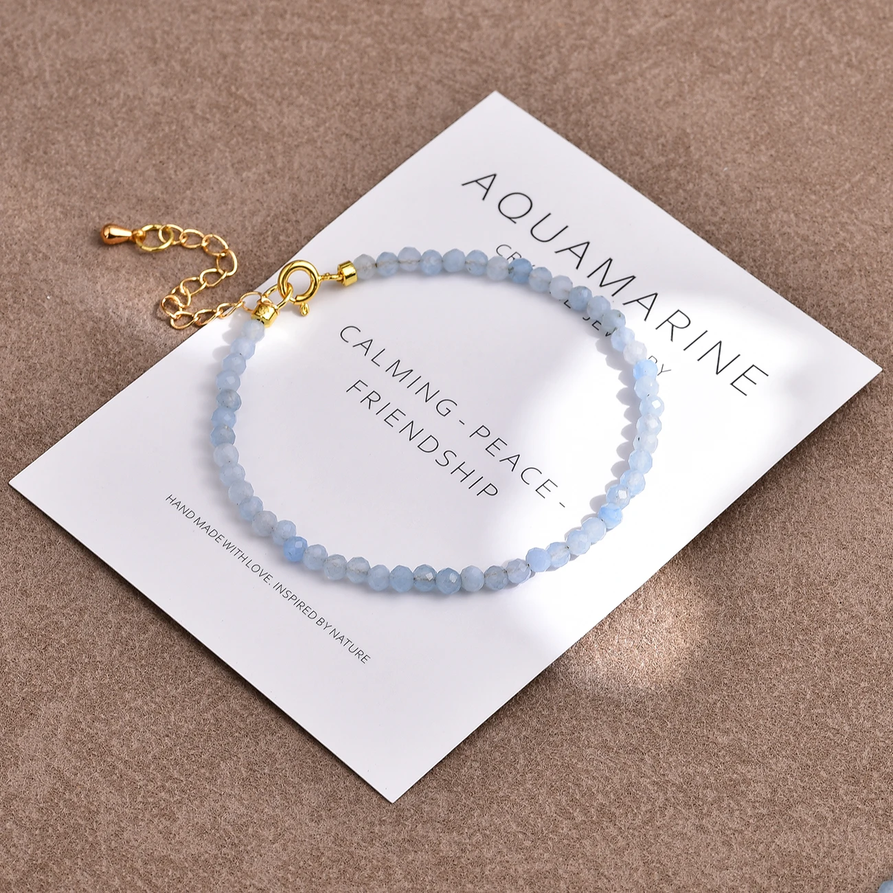 سبتمبر جوهرة الميلاد الزبرجد سوار للنساء 3 مللي متر الأوجه الخرز مجوهرات الحجر الطبيعي شفاء كريستال هدية عيد الميلاد