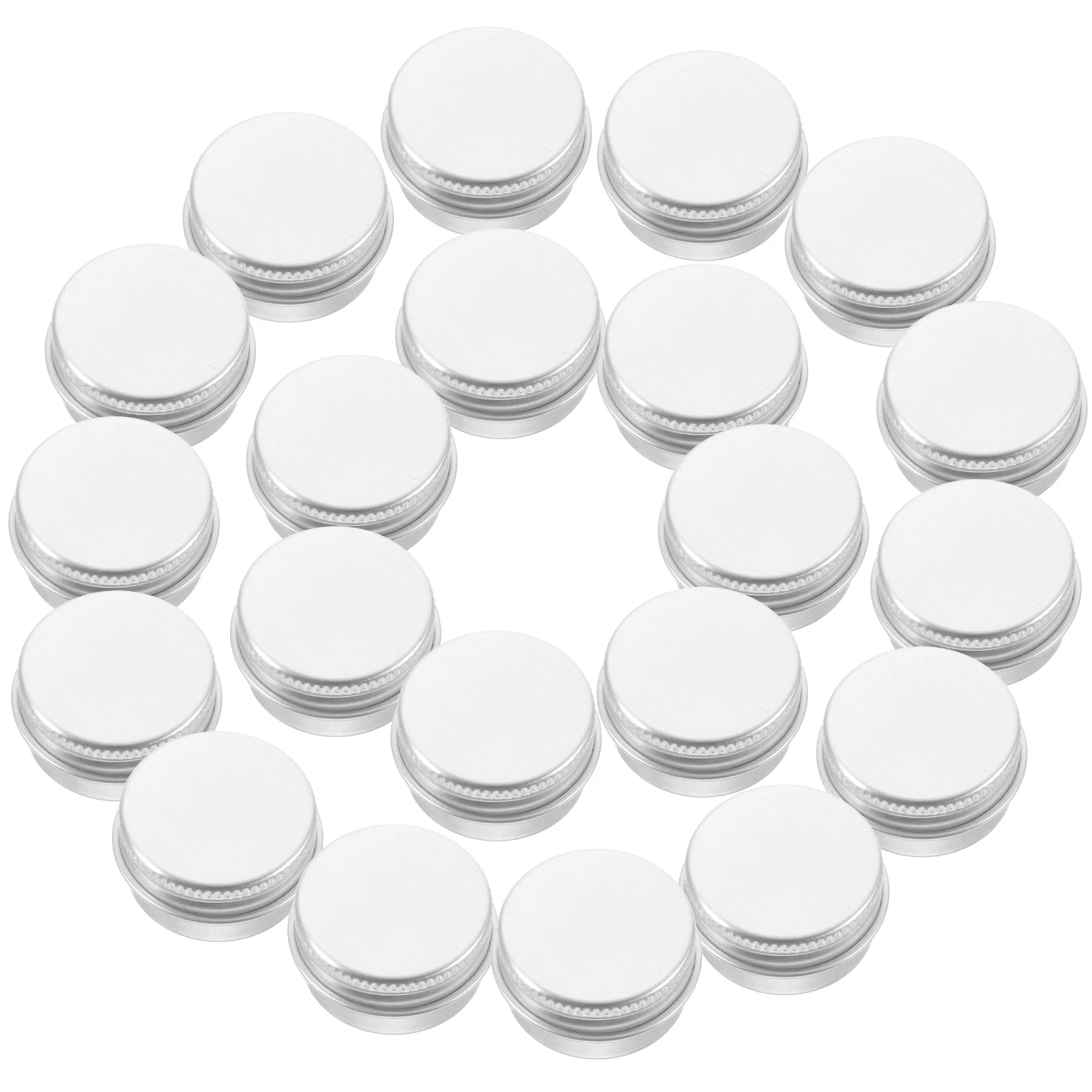 

50 Pcs Round Aluminum Box Face Lotion Cosmetics Holder Tea Light Storage Jar Cream Man Makeup Sample Container Sub