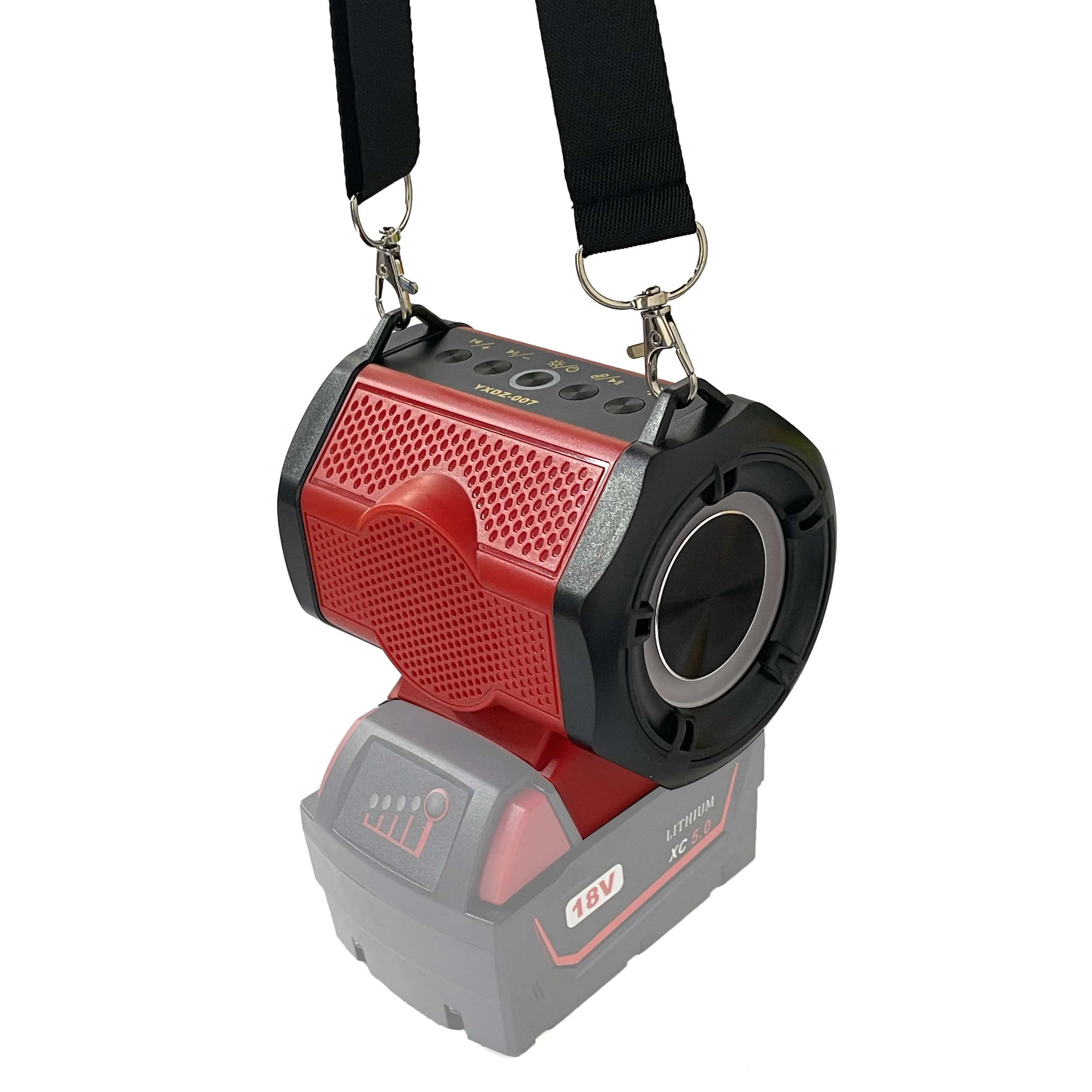 Беспроводной портативный Bluetooth-динамик, адаптер для зарядки, совместимый с внешним устройством, конвертер для аккумулятора Milwaukee M18 (без аккумулятора)