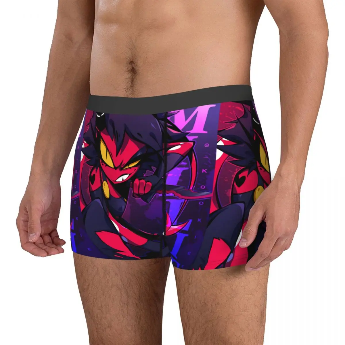 Men Millie Boxer Shorts Panties Breathable Underwear Helluva Boss Anime Homme Funny Plus Size Underpants