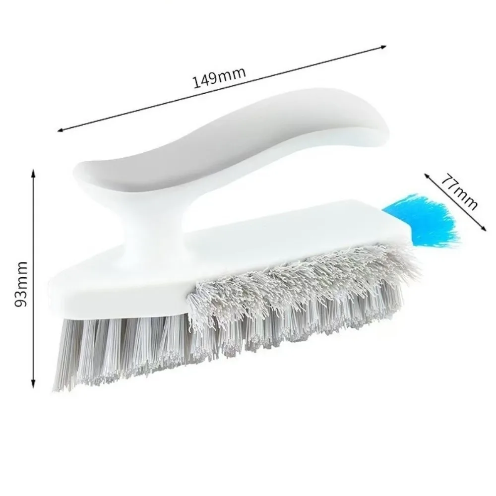 Corner Scrubber 4 In 1 Squeegee Brush V-Shape Ergonomic Handle Glass Scraper Floor Brushes Scratch-Free Gap Groove Cleaning Tool