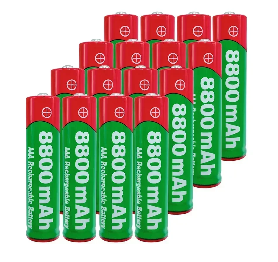 Nueva batería recargable AAA 8800mAh 1,5 V nueva batería alcalina recargable AAA para juguete con luz Led MP3 de larga duración