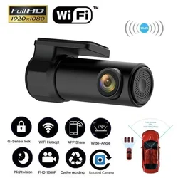 APP control smart car Wifi USB connection power DVR Dash camera night vision video recorder HD1080P