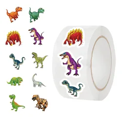 500pcs/roll Dinosaur Cartoon Graffiti Stickers Phone Guitar Laptop Notebook Suitcase Water Bottles Sticker Gift
