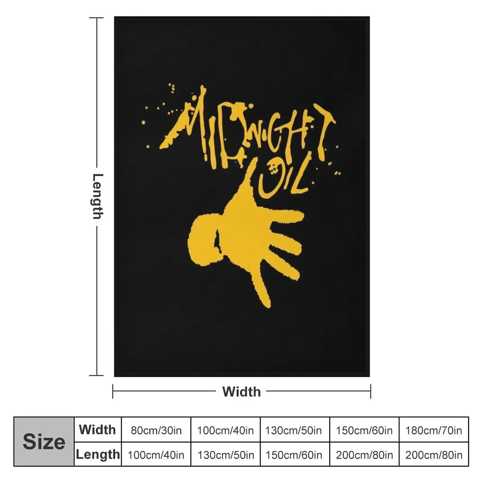 The Midnight Painting with Oil Throw Blanket couch cozy soft plush fuzzy picnic outdoor blanket