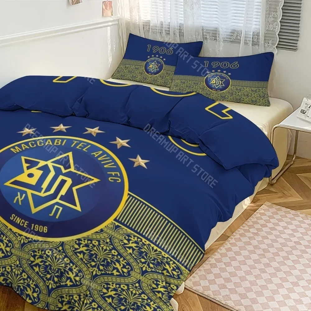 2026 3D Print Maccabi Tel Aviv Bedding Set Twin Queen King Full Size Duvet Cover Pillowcase Bed Boys Girls Adult Home Textiles