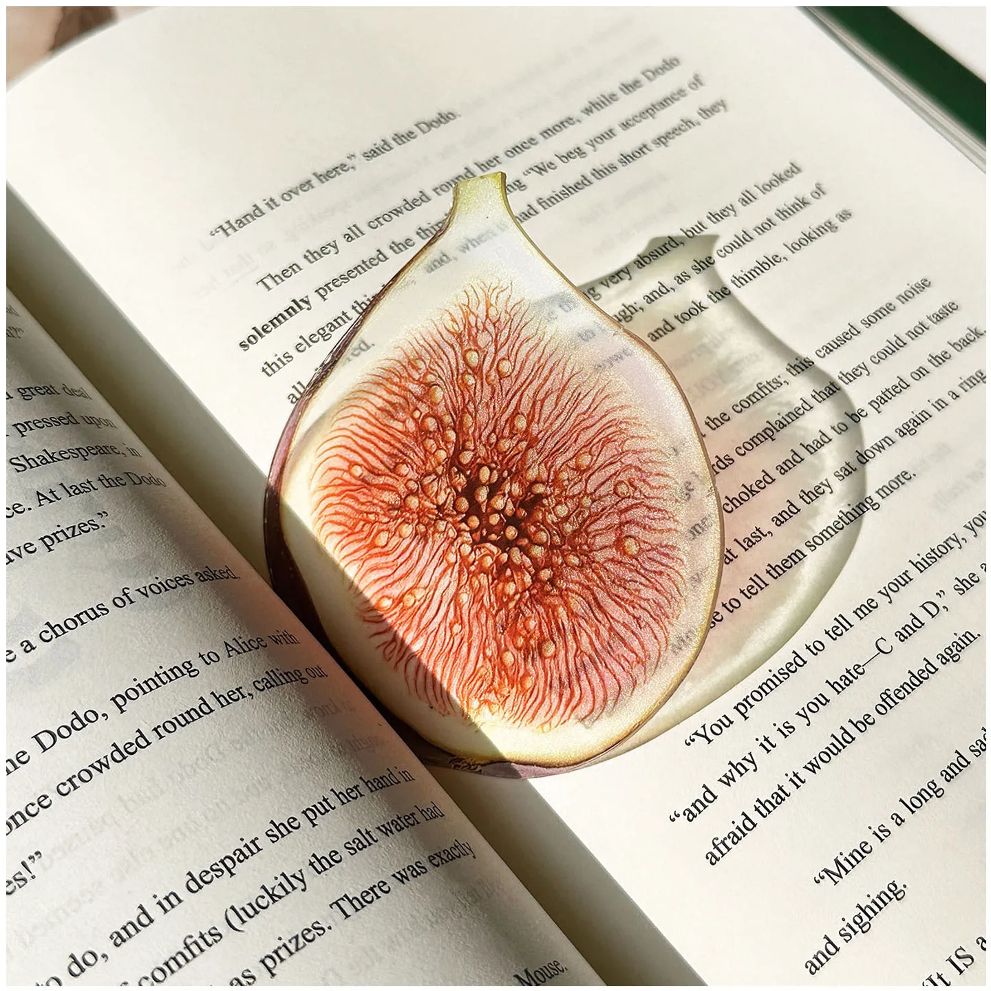 Delicate Transparent Acrylic Apple Bookmark Reading Mark Student Gift Premium Feeling Cute Grape Tomato Bookmarks