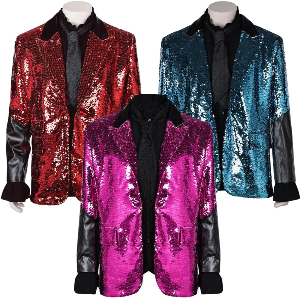 معطف سترة زي الفرقة الشبح للرجال طقوس الفيلم هنا طقوس تأثيري Disfraz الفرقة أداء الملابس بدلة كرنفال الهالوين