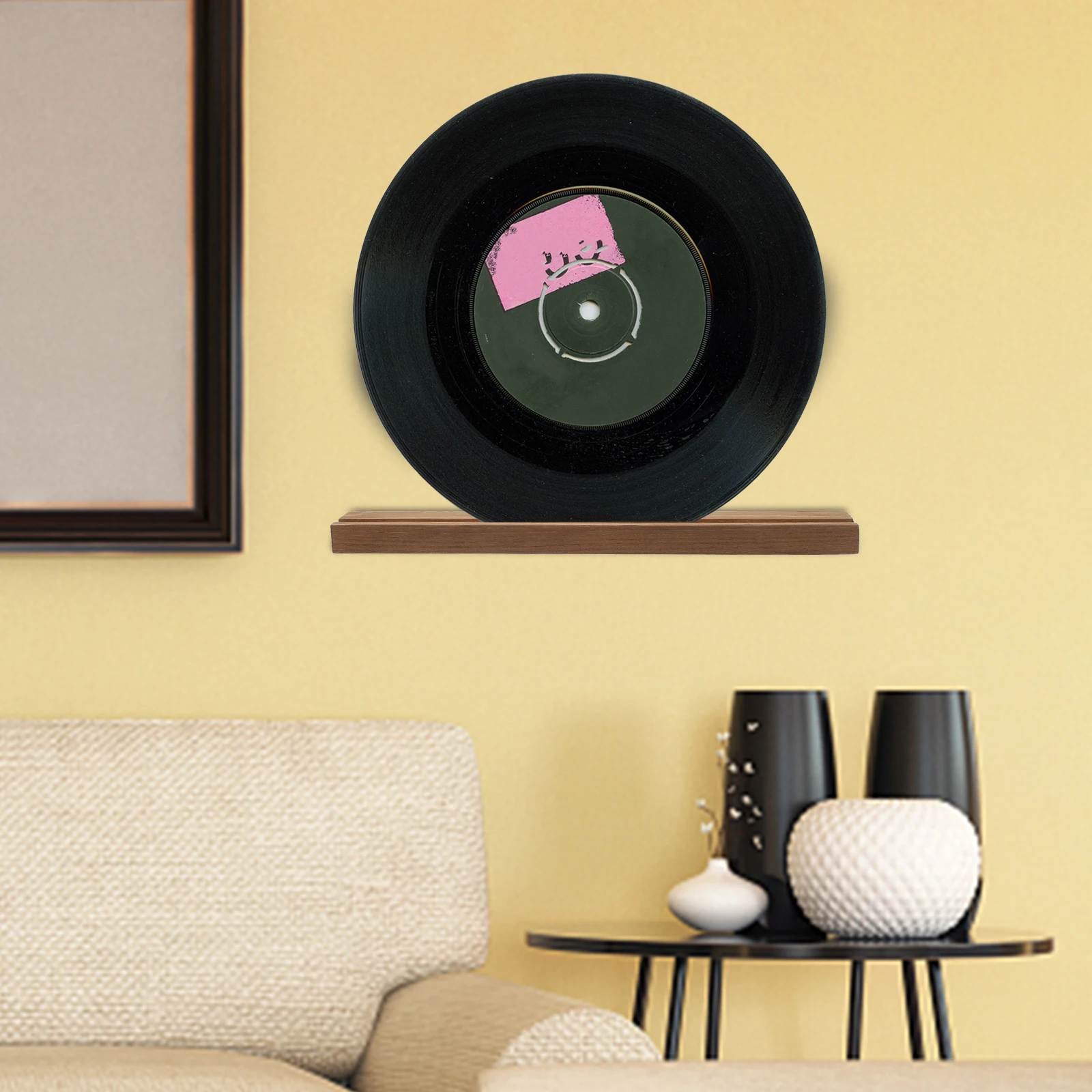

Wooden Vinyl Stand Holder CD Storage Cd Storage Rack Rack Display Bracket For Albums Save Space Guitar Accessory