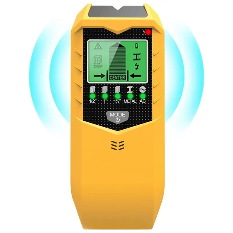 A20I 5 in 1 Electric Multi-Function Stud Detector Smart Stud Sensor with LCD Display for Wood AC Wire Pipe Metal Studs