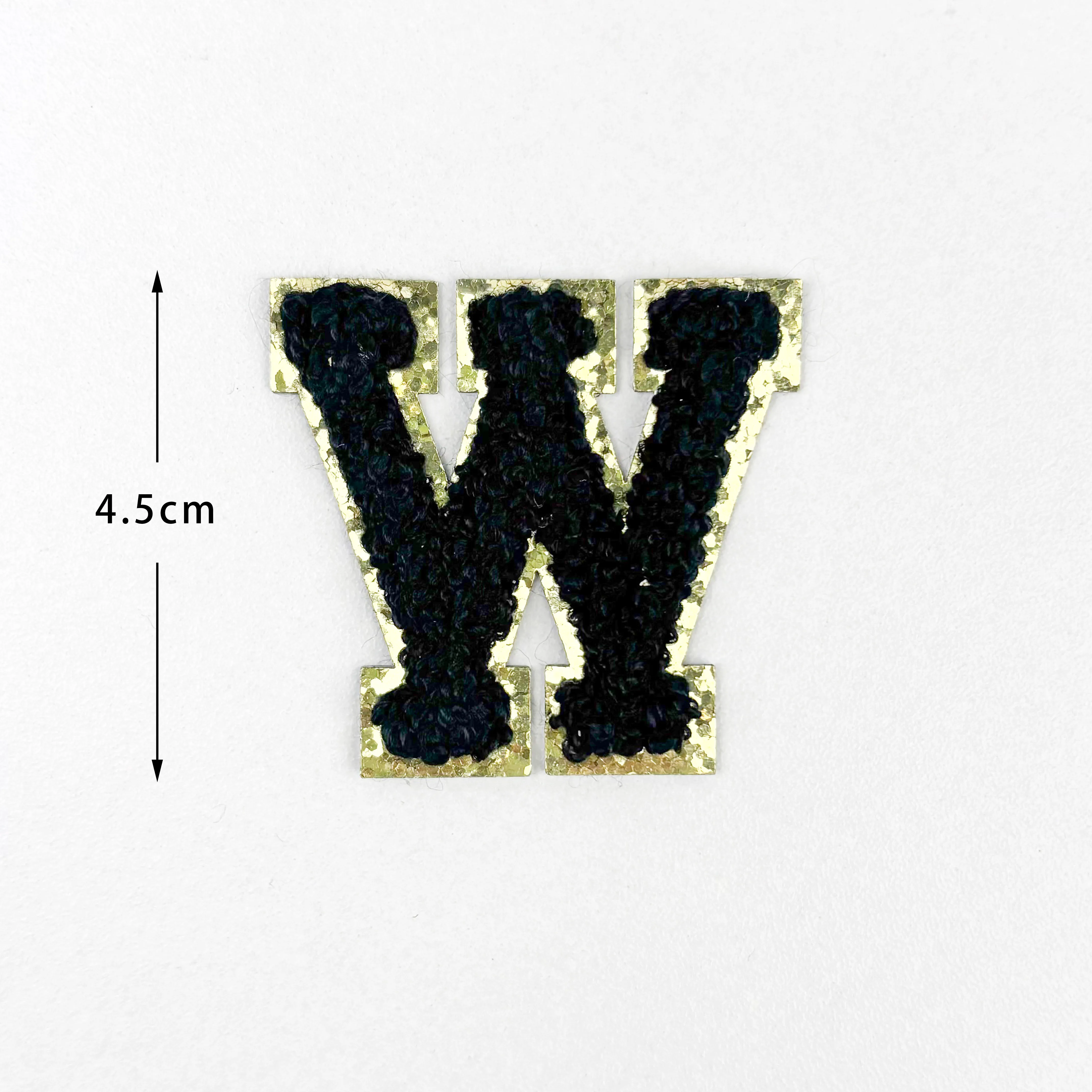 2025 New 4.5cm mixed color towel embroidered letter self-adhesive embroidery patch clothing accessories luggage accessories DIY