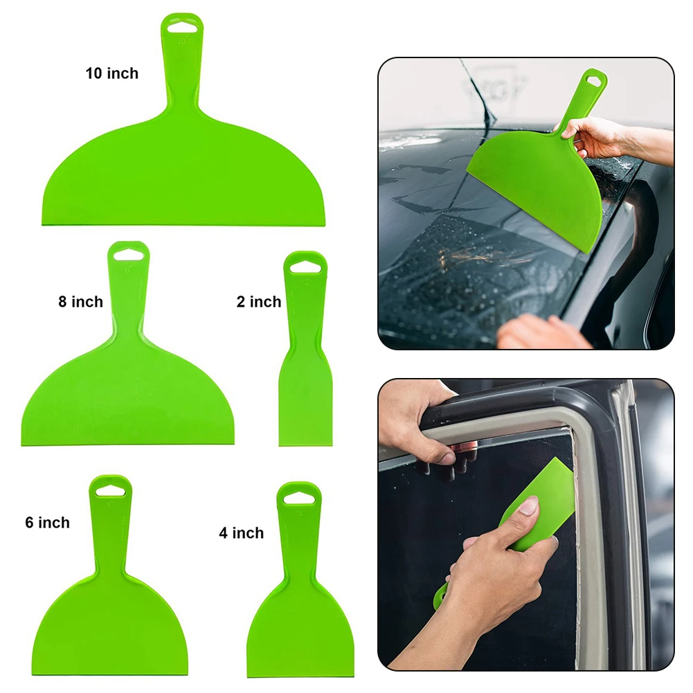 1 قطعة مكشطة بلاستيكية مانعة للتسرب أداة التشطيب مجموعة 2/4/6/8/10 بوصة حجم لحوض الاستحمام المرحاض كونترتوب مفرشة المعجون خلاط مقشدة