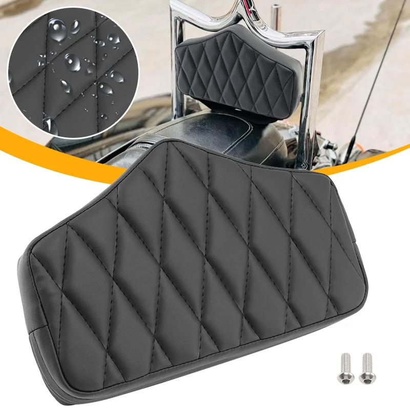 

Motorcycle Rear Passenger Backrest Sissy Bar Cushion Pad For Harley Touring Street Glide Road Glide Road King 2009-Later