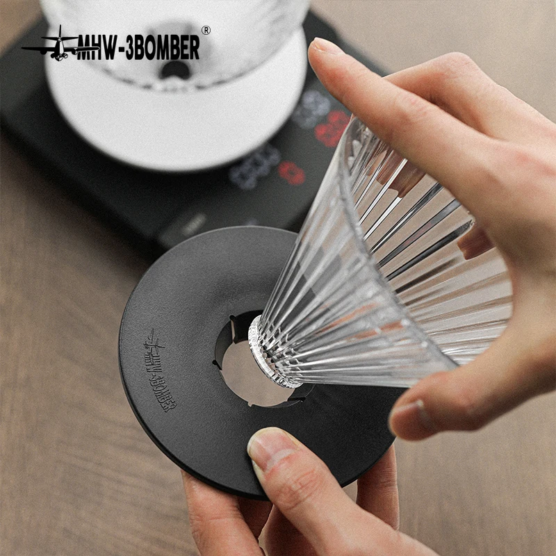 MHW-3BOMBER Pour Over Coffee Filter Cups Reusable Glass Filters Delicate Cafe Bar Accessories Barista Tools Espresso Distributor