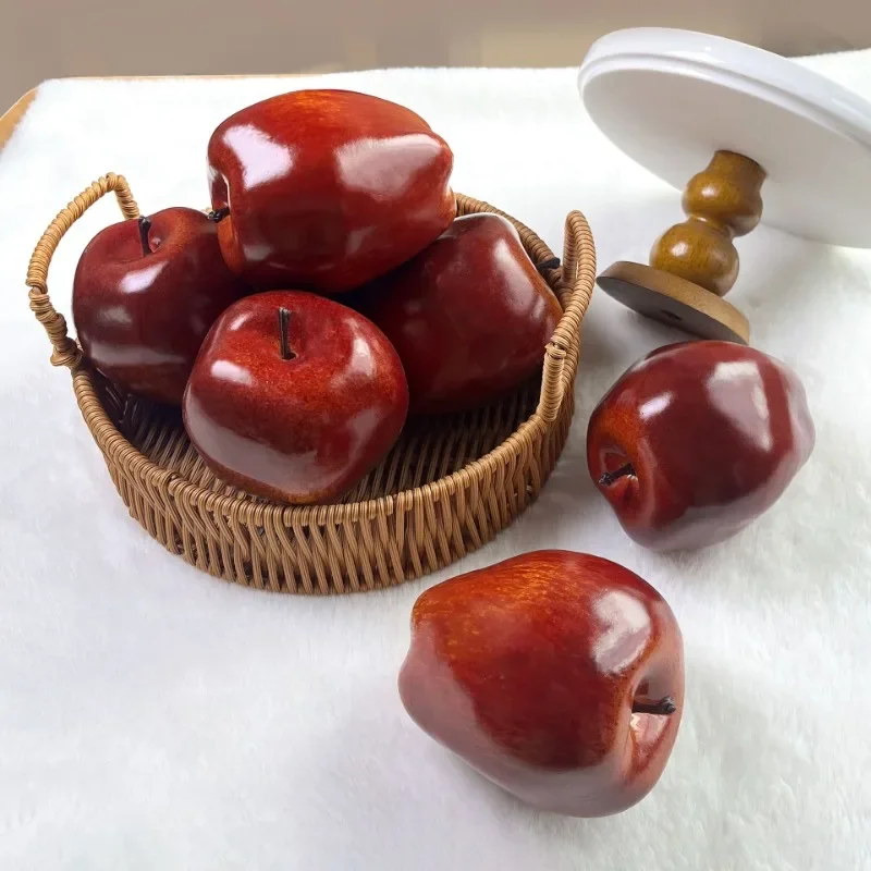 Artificial Realistic Simulation Apple Red Fruit Home Kitchen Party Decor 2026 Latest Models for Festive And Culinary Themes