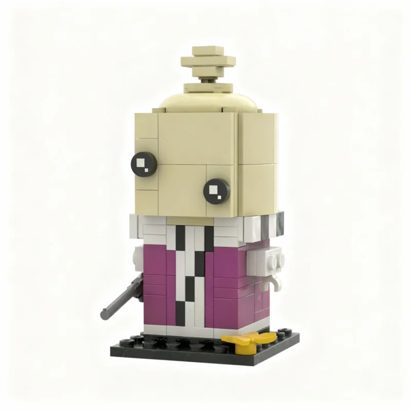 126pcs MOC Kinger BrickHeadz - The Amazing Digital Circus Model Building Blocks Toys Architecture Christmas Gift Display Brick
