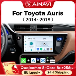Ainavi Car Multimedia Player For Toyota Auris 2014 2015 2016 2017 2018 Corolla Hybrid wireless Carplay Android Auto 4G Wifi 2Din