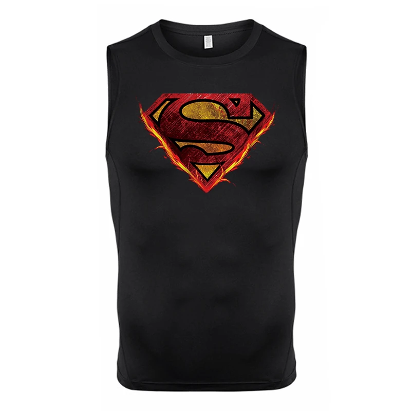Ärmelloses Kompressionsshirt mit Totenkopf-Flügel-Print für Herren, sportliche, schnell trocknende Tanktops, Fitness-Workout-Lauf-Baselayers, Unterhemden – Detail 22