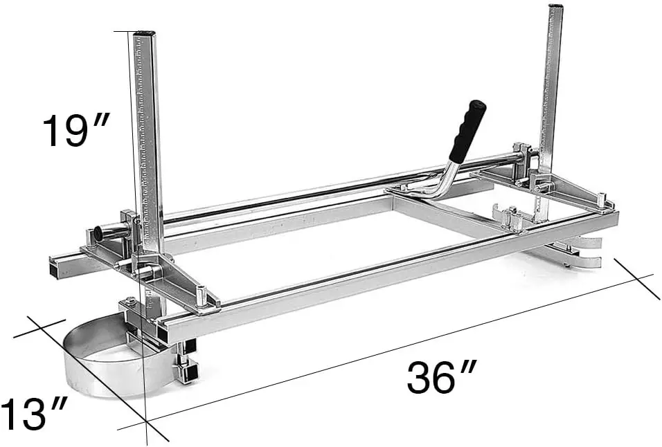 Chainsaw Mill Portable Planking Milling 14 to 36 Inches Guide Bar Wood Lumber Cutting Sawmill for Builders and Woodworkers