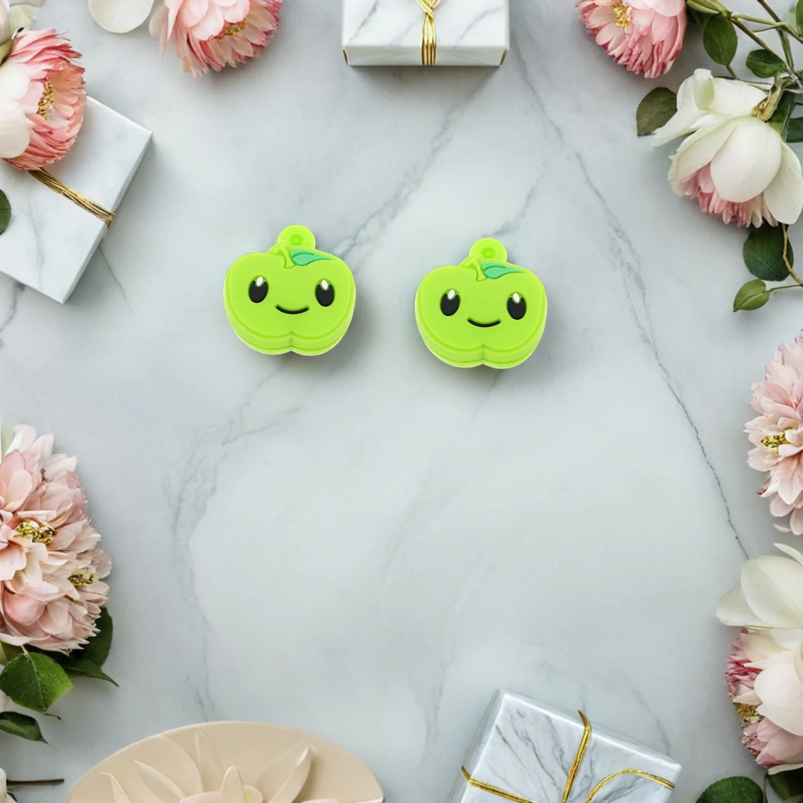 

5Pcs Apple Shape Tennis Racket Vibration Dampeners Soft Silicone Shock Absorbers Reduce Arm Fatigue Tennis Accessories