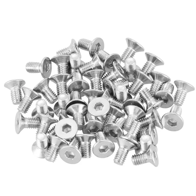 Bulloni a vite a testa piatta svasata con esagono incassato AB45 M3 x 6 mm 500 pezzi