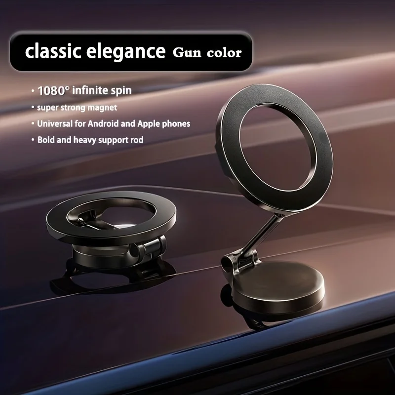 

Universal Alloy Magnetic Car Mobile Phone Holder Mount 20 Strong Magnets 360 Rotation Bracket Durable Stand for iPhone 13 14 15