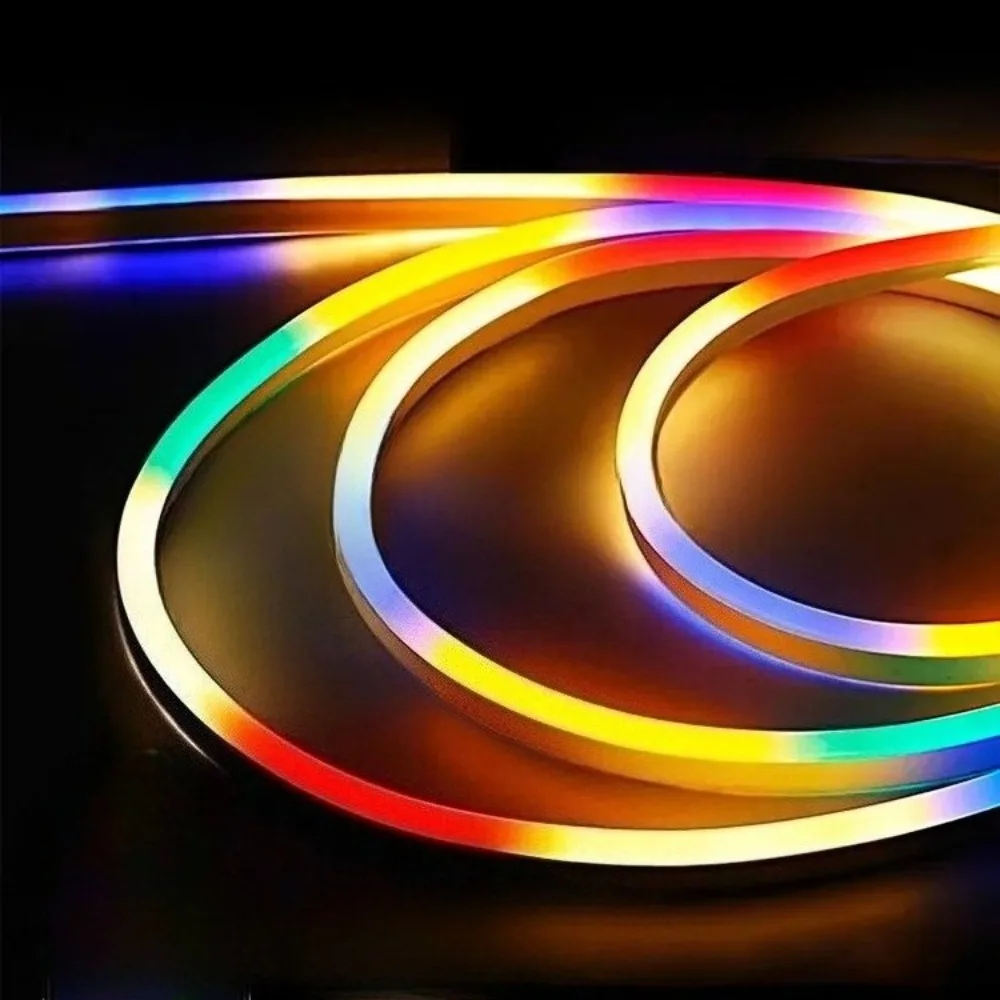 Silicone Neon Rope Light Music Sync DIY Multicolor Chasing Strip Tape for Room Wall Decor Neon LED Strip Light Led Strip Lights