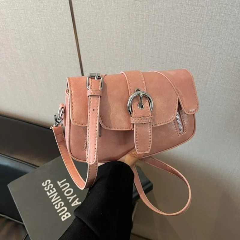 Trendy Minimalist Diaper Bag Popular Original Textured Square Satchel Leather Business Handbag Women Tote Bag