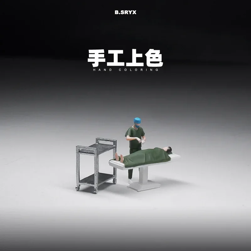 1:64 anime série médico mini boneca figura modelo em miniatura fotografia adereços modelo de cena diy mesa areia paisagismo ornamento presente