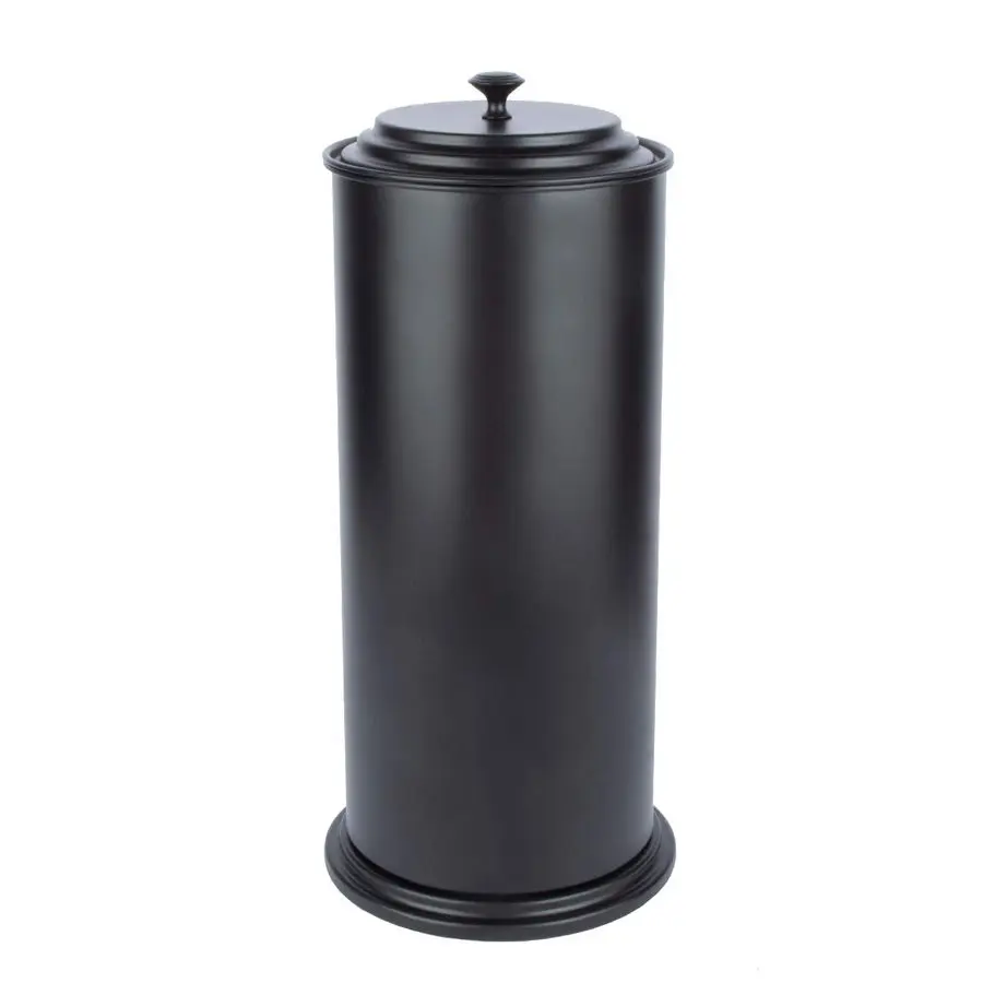 

Free Standing Extra Large Toilet Paper Holder Matte Black