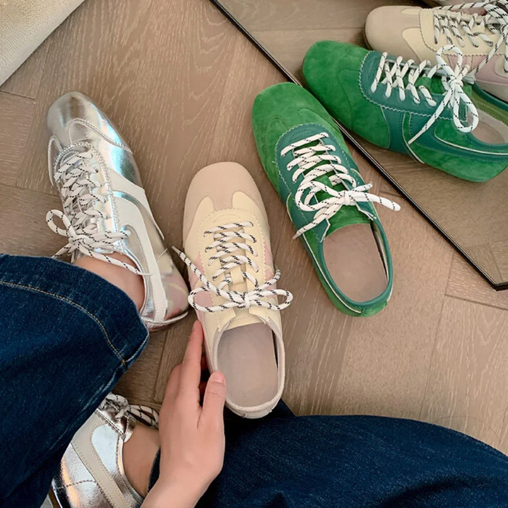 

Весенне-летние женские тренировочные туфли из натуральной кожи на толстой подошве, женские походные туфли на шнуровке, обувь для спорта и отдыха