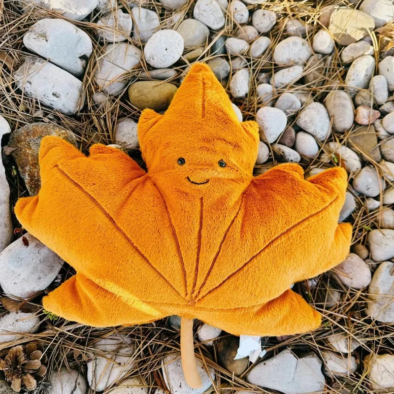 

1PC Kawaii Plant Toy Creative Plush Cartoon Maple Leaf Doll Soft Stuffed Sofa Cushion Baby Accompany Pillow Kids Gift Home Deco