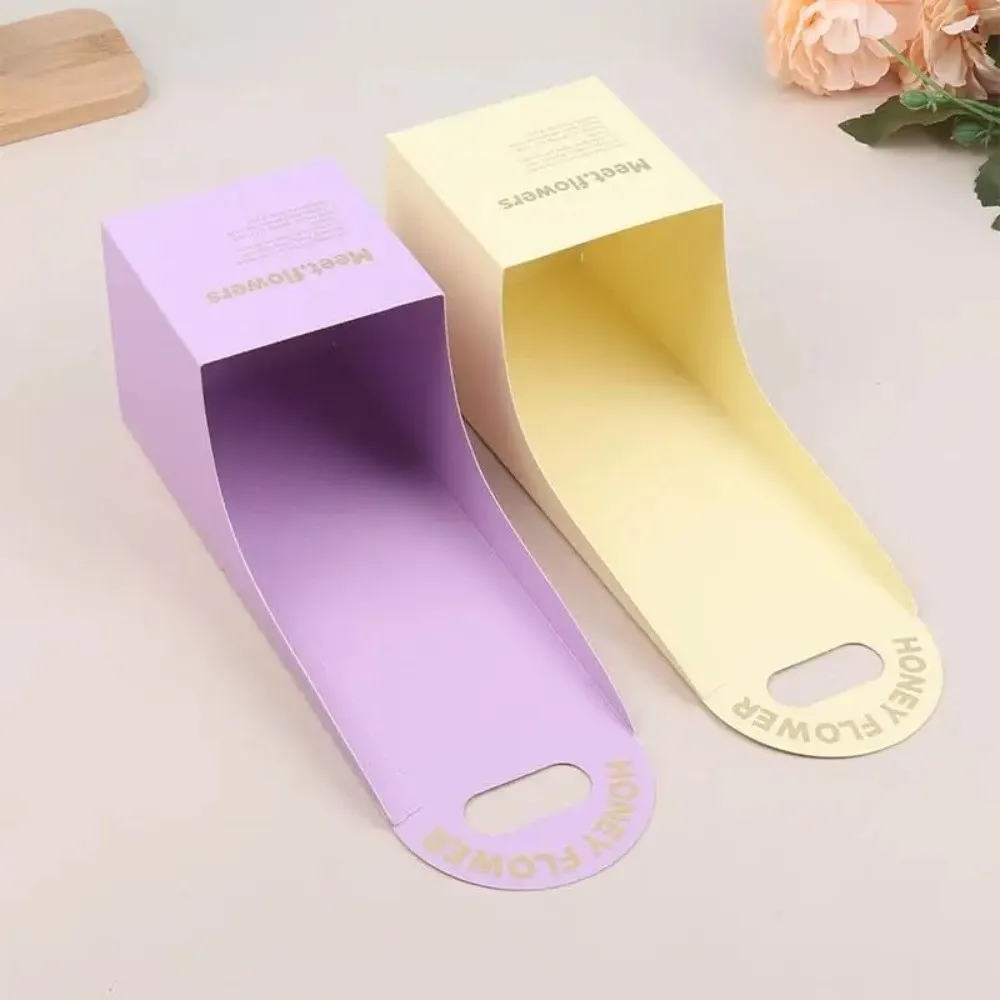 5 Stück Kreative Tragbare Faltbare Blumenbox Handgefaltete Mehrfarbige Blumen-Geschenkbox Dicke Karton-Bouquet-Verpackungsbox – Detail 10
