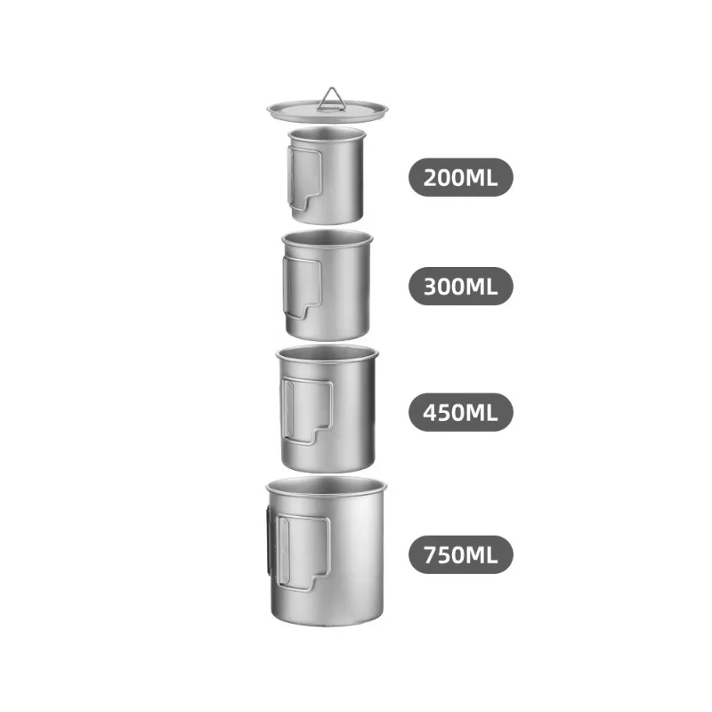 

Походная кружка 200-750 мл, походные принадлежности для пикника, набор для приготовления пищи на природе