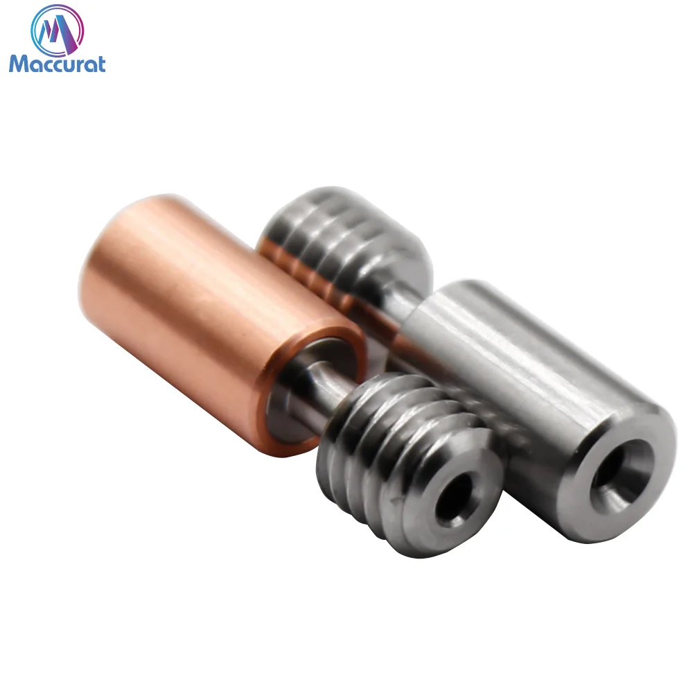 Ender 3 S1 Bi-metal Heatbreak Titanium Alloy All-Metal Throat  Bimetal Heat Break Copper Throat for Ender3 S1 3D Printer Parts